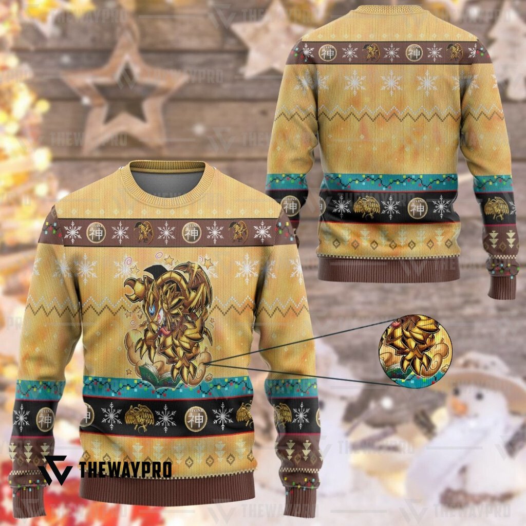 Yu Gi Oh The Winged Toon Of Ra Christmas Sweater
