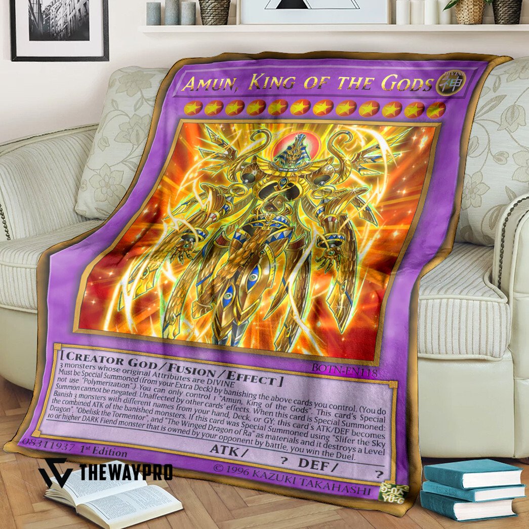 Yu Gi Oh Amun, King of the Gods Blanket