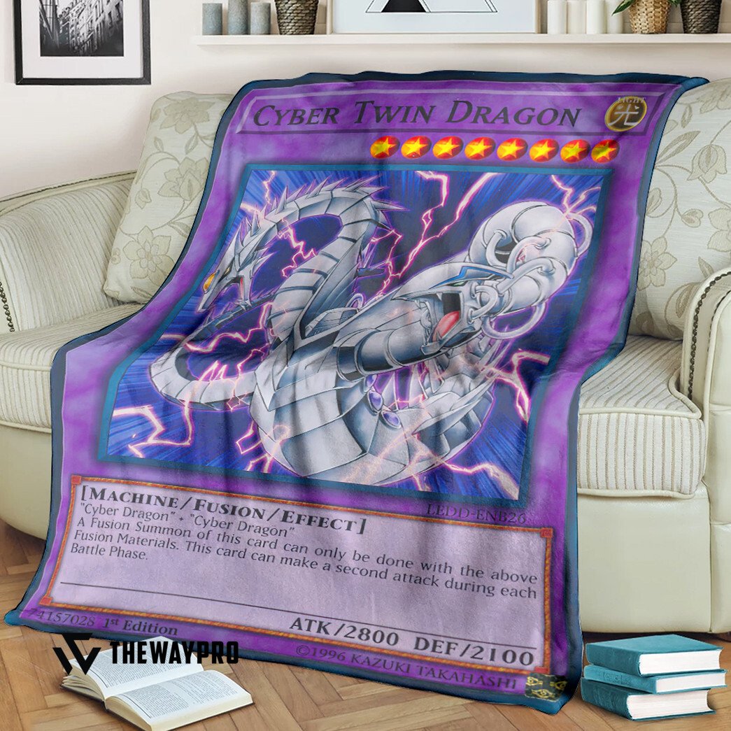 Yu Gi Oh Cyber Twin Dragon Blanket