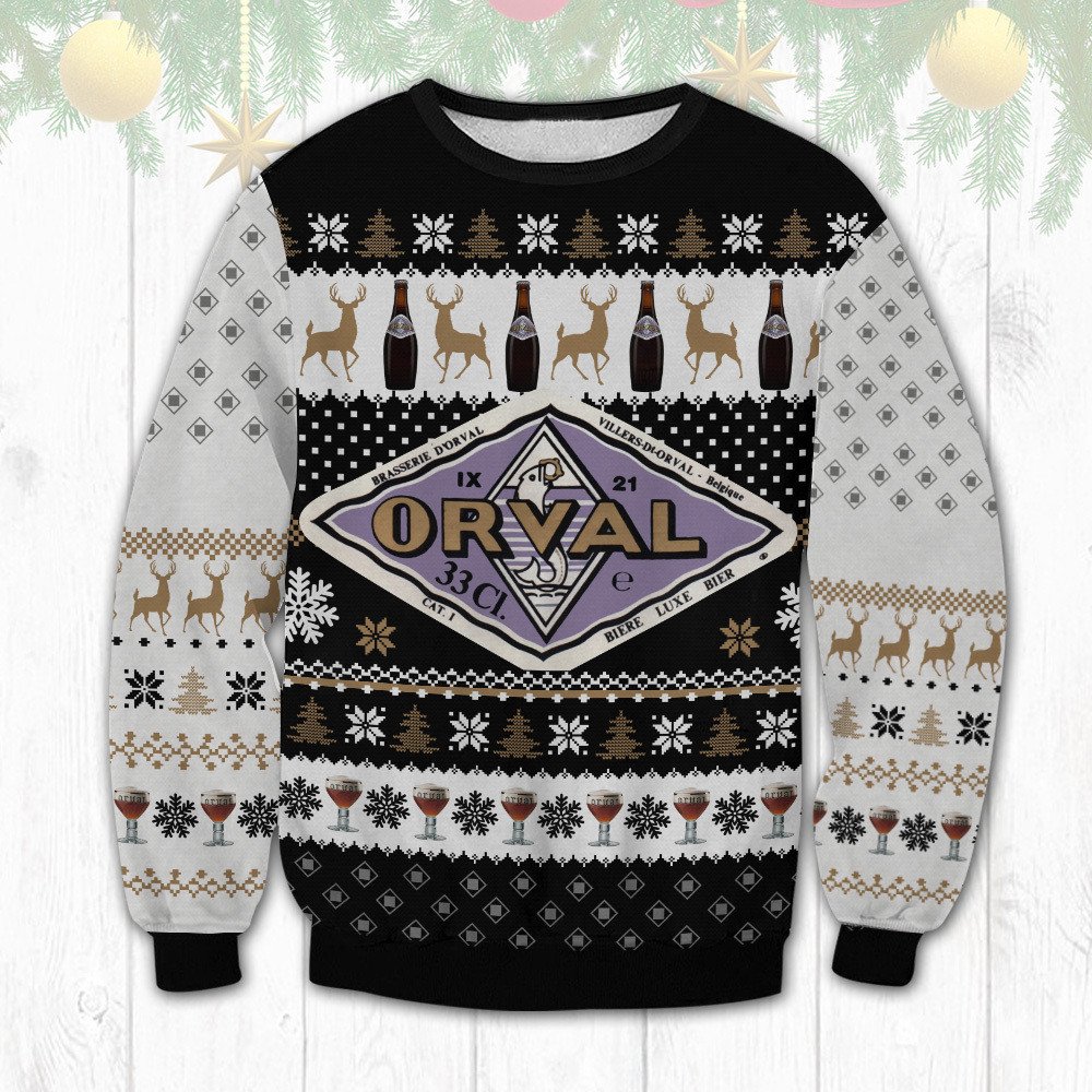 Orval Trappist Ale Brasserie d’Orval S.A chritsmas sweater
