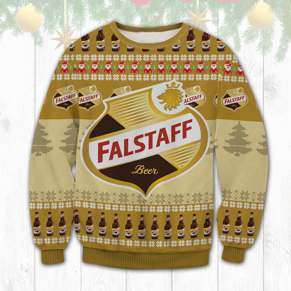 Falstaff beer chritsmas sweater