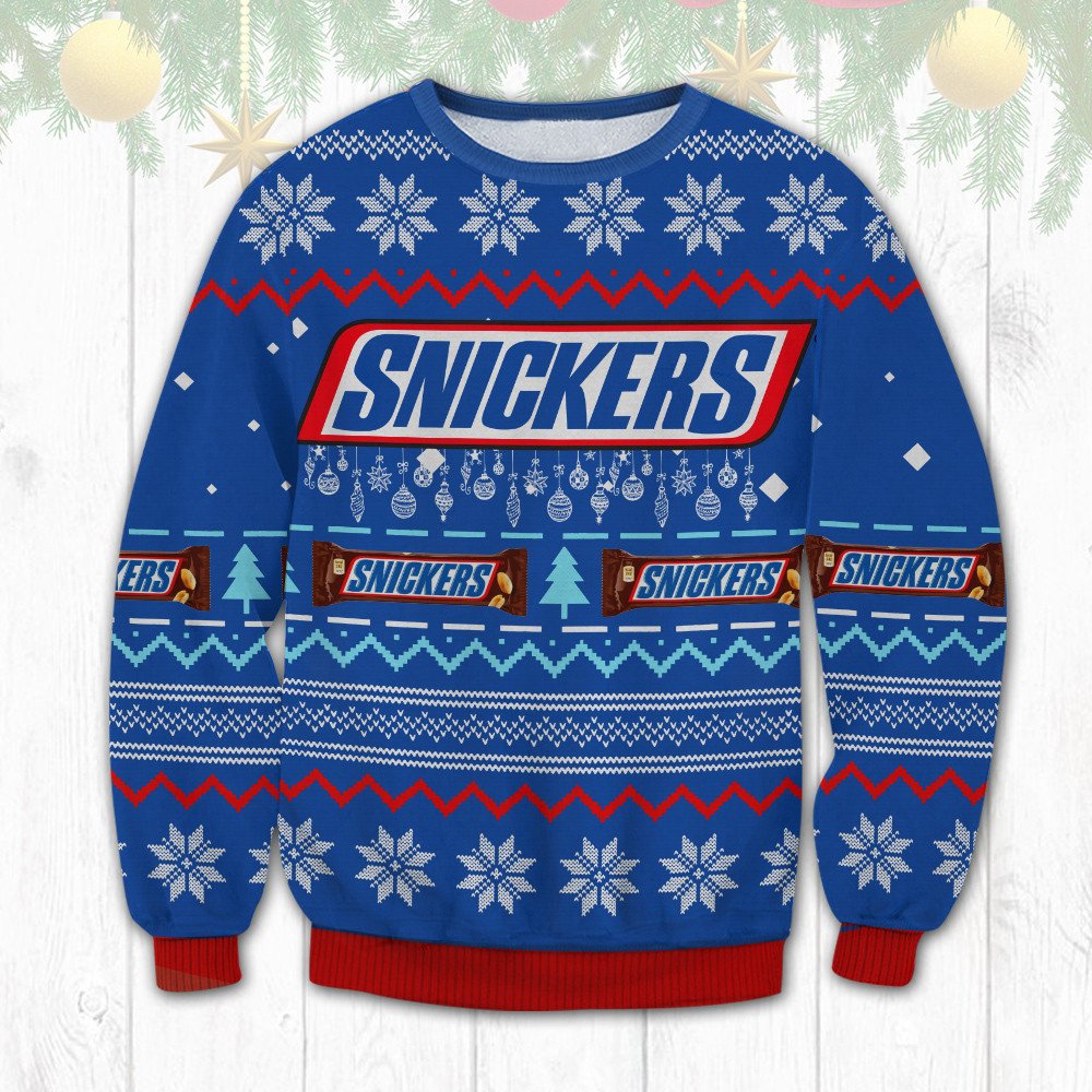 Snickers chritsmas sweater
