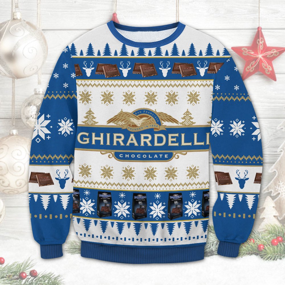 Ghirardelli Chocolate chritsmas sweater