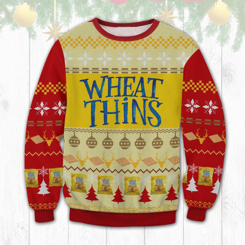 Wheat Thins chritsmas sweater