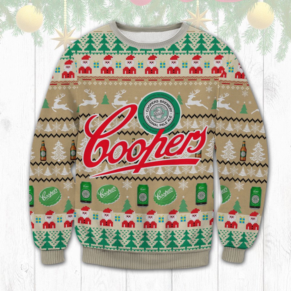 Coopers Brewery Original Pale Ale Santa Claus chritsmas sweater