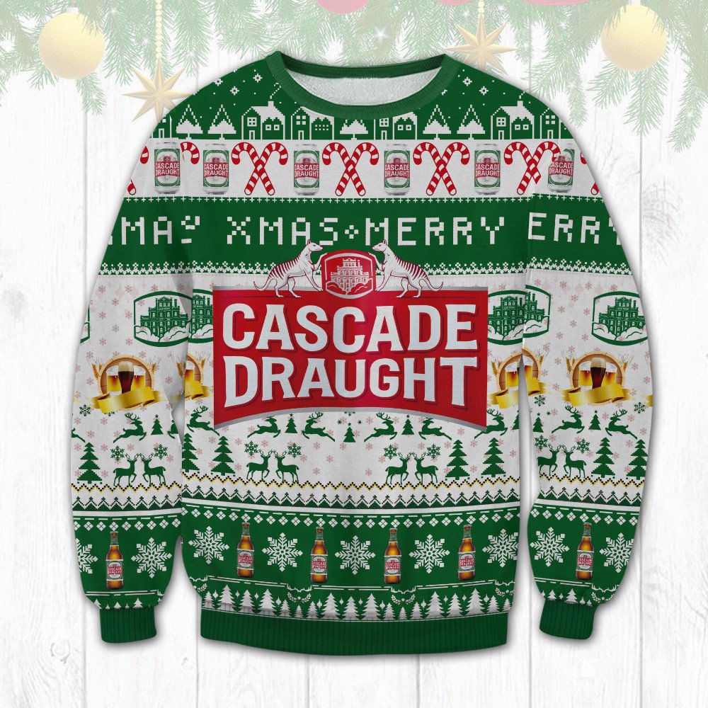Cascade Draught Merry Xmas chritsmas sweater