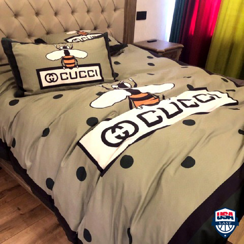 Bee Gucci Luxury Brand 3D Bedding Set Duvet Cover 43