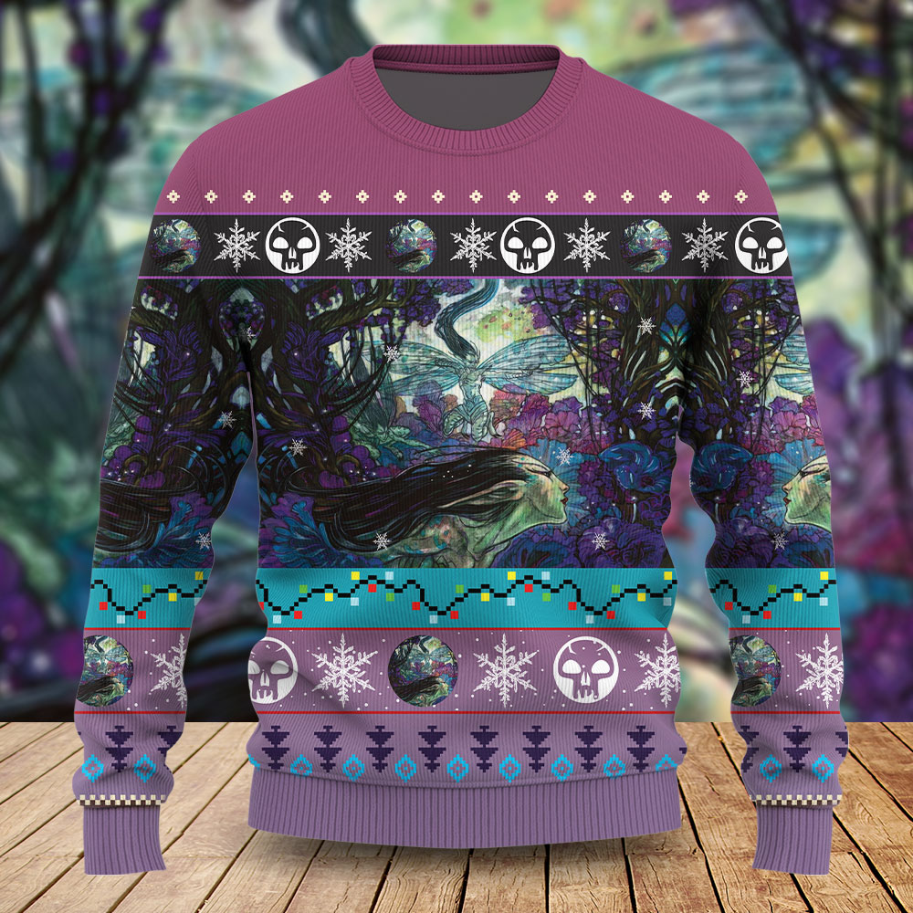 Game MTG Bitterblossom christmas sweater