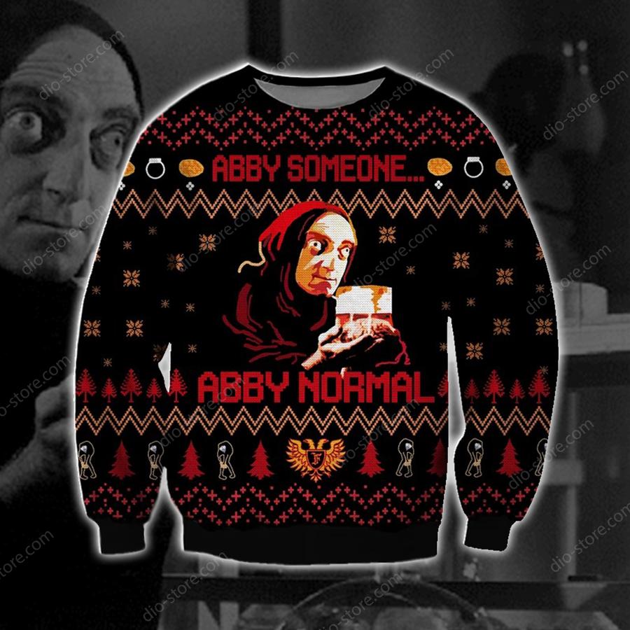Abby Normal 3d Print Ugly Christmas Sweater