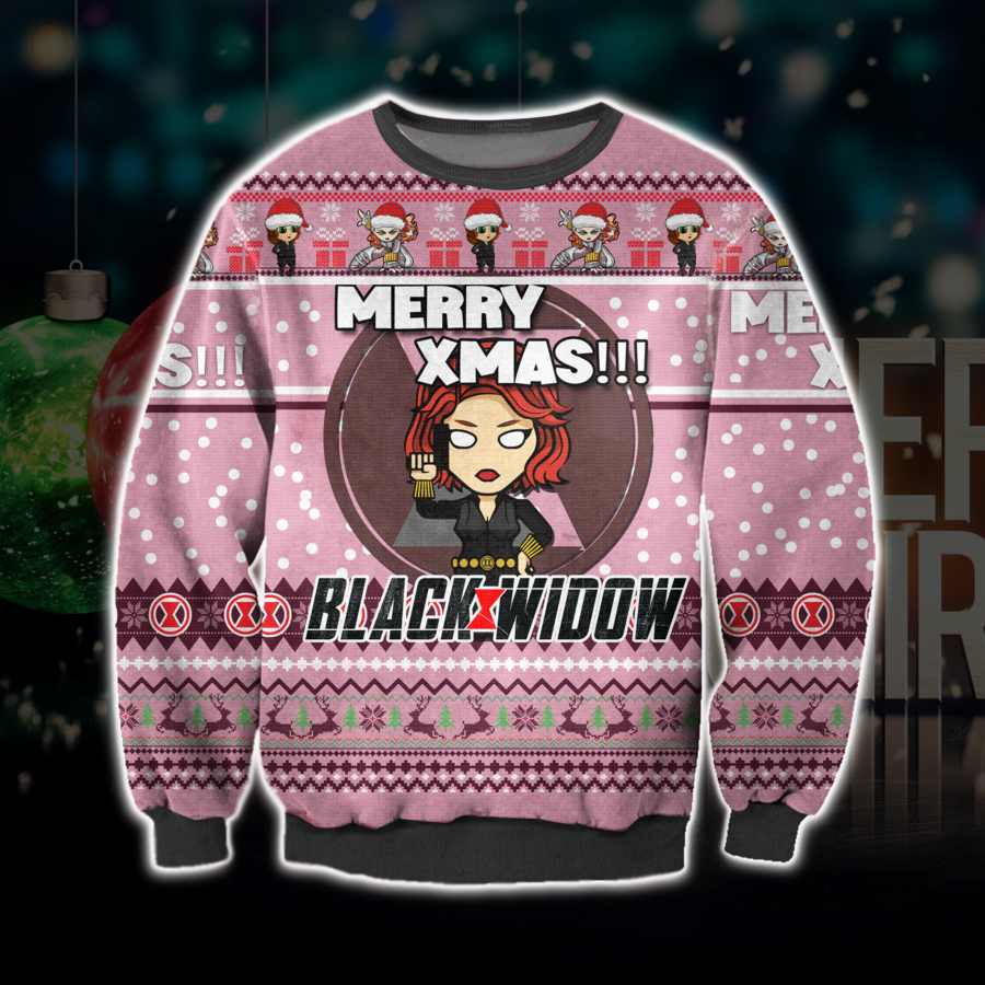 Black Widow Christmas Sweater