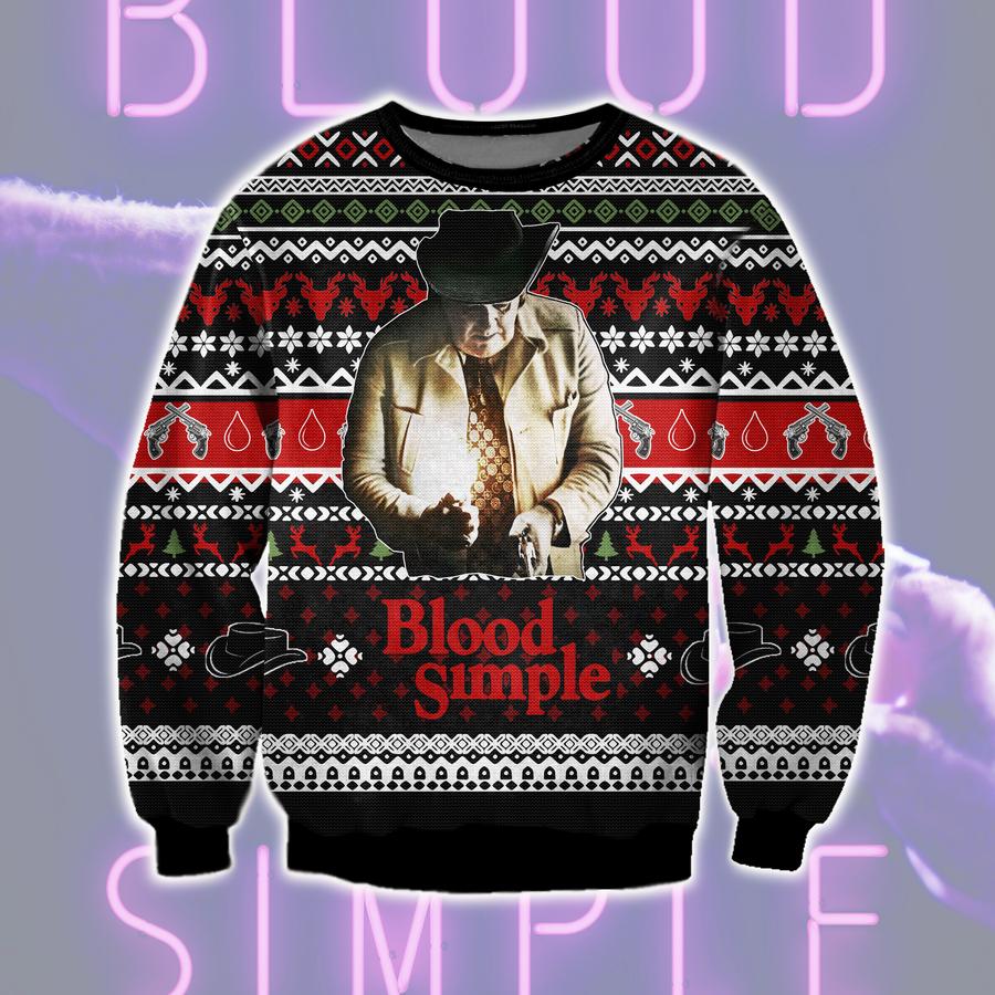 Blood Simple Private Detective Loren Visser Christmas Sweater