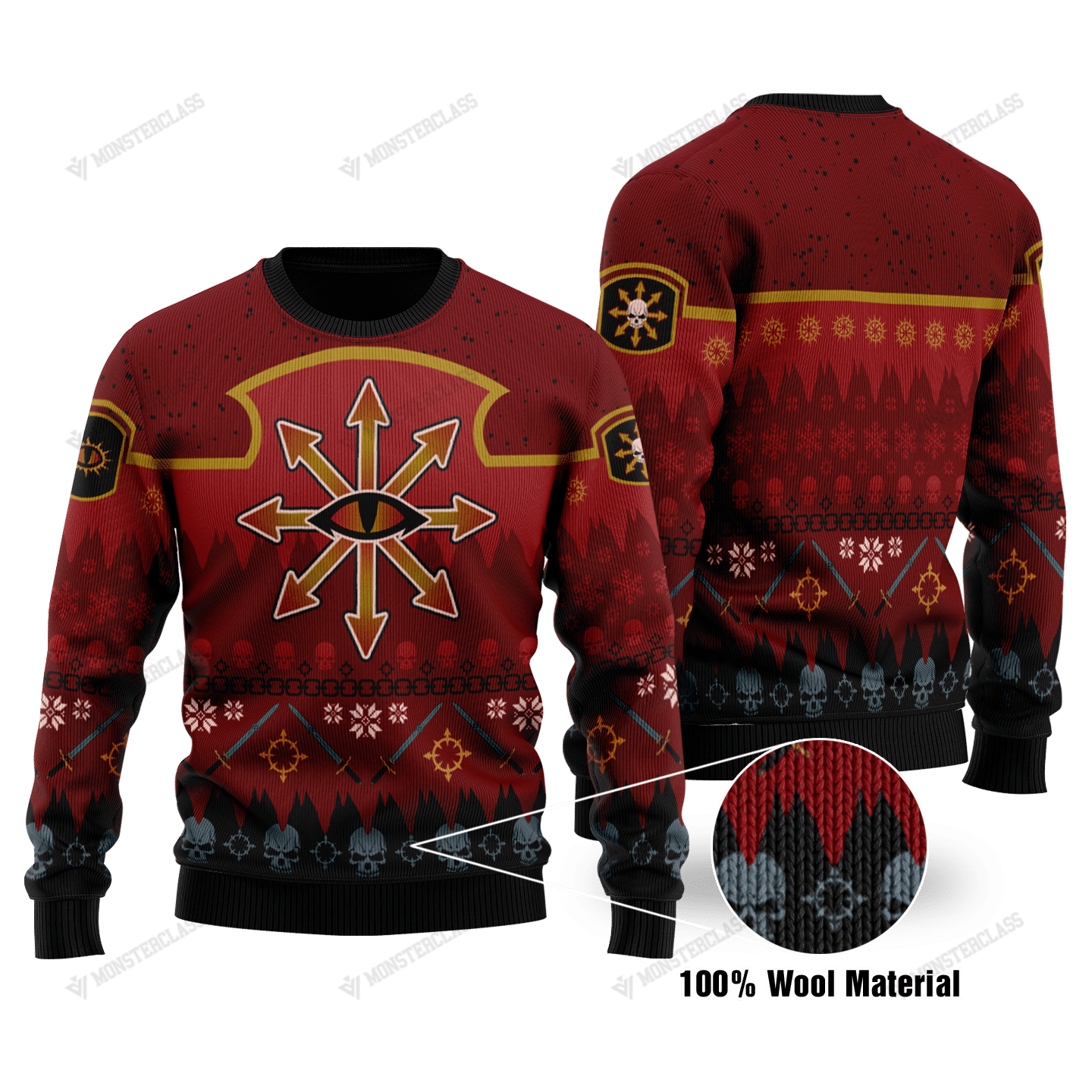 Chaos Reigns Khorne christmas sweater