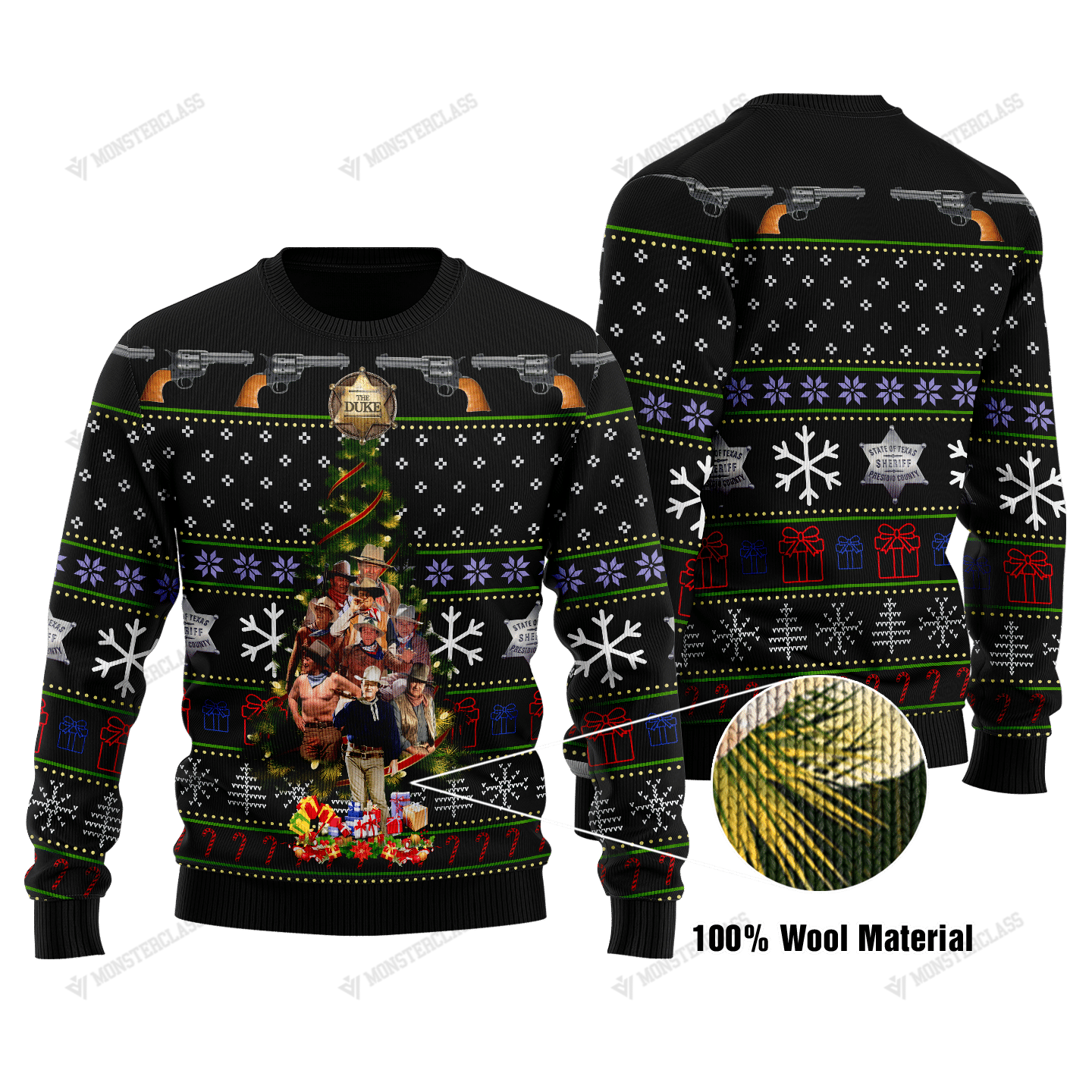 Christmas tree John Wayne christmas sweater