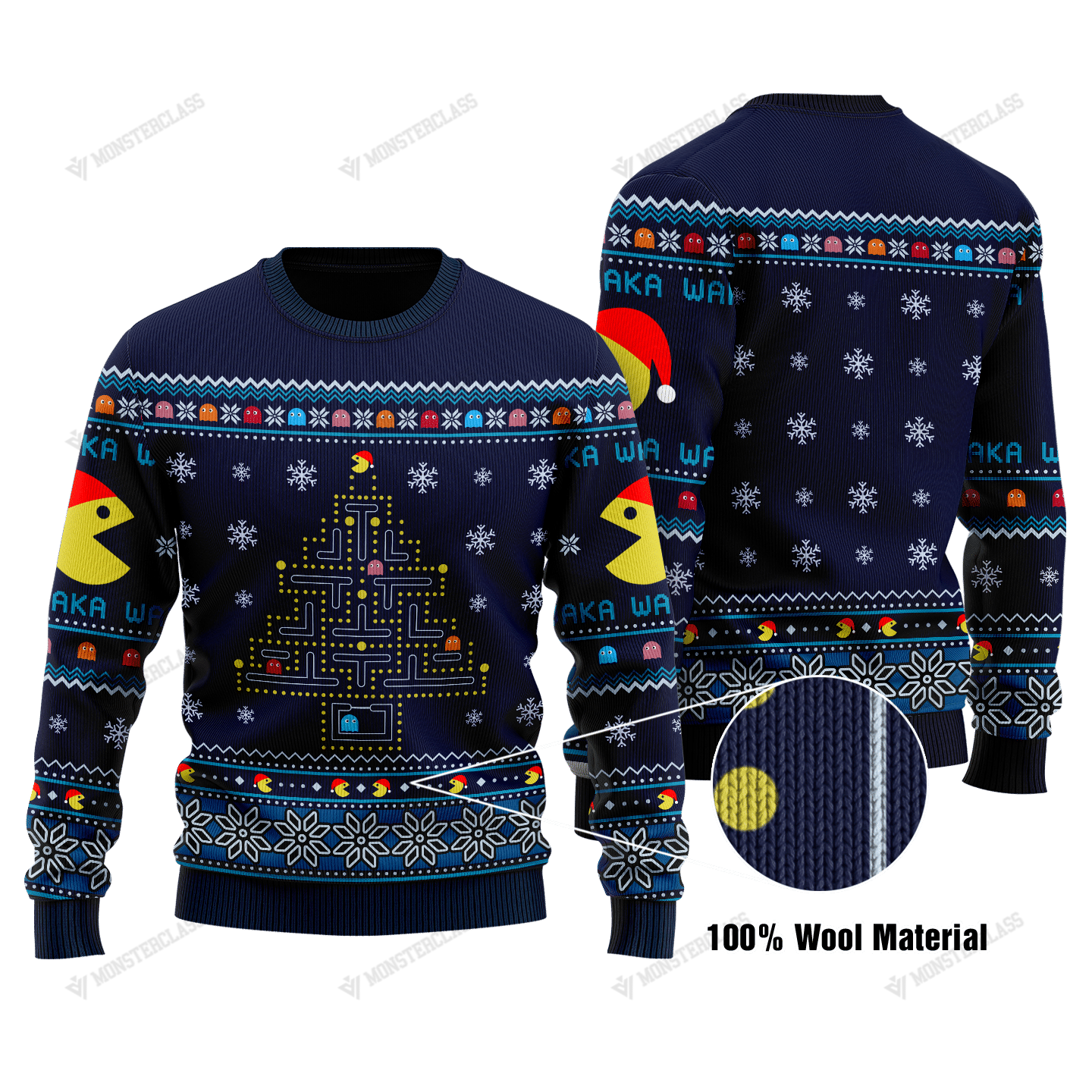 Christmas tree Pac-Man christmas sweater
