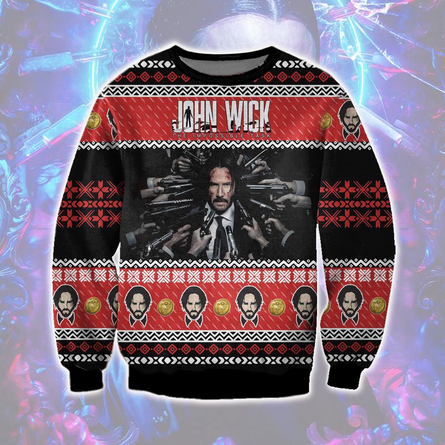 John Wick The Impossible Task Ugly Sweater