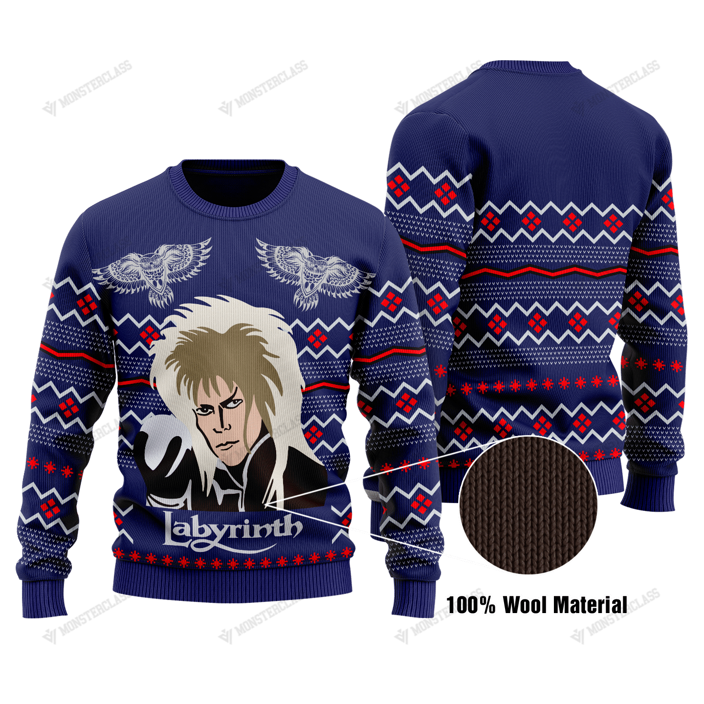 Labyrinth Jareth christmas sweater