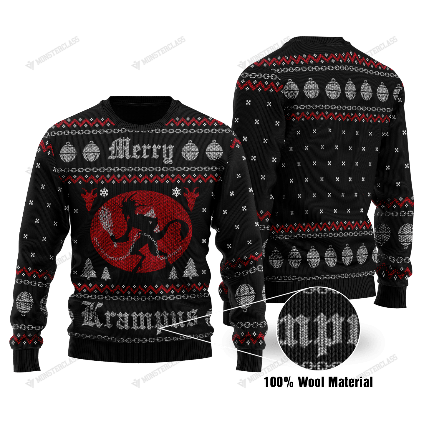Merry Krampus christmas sweater