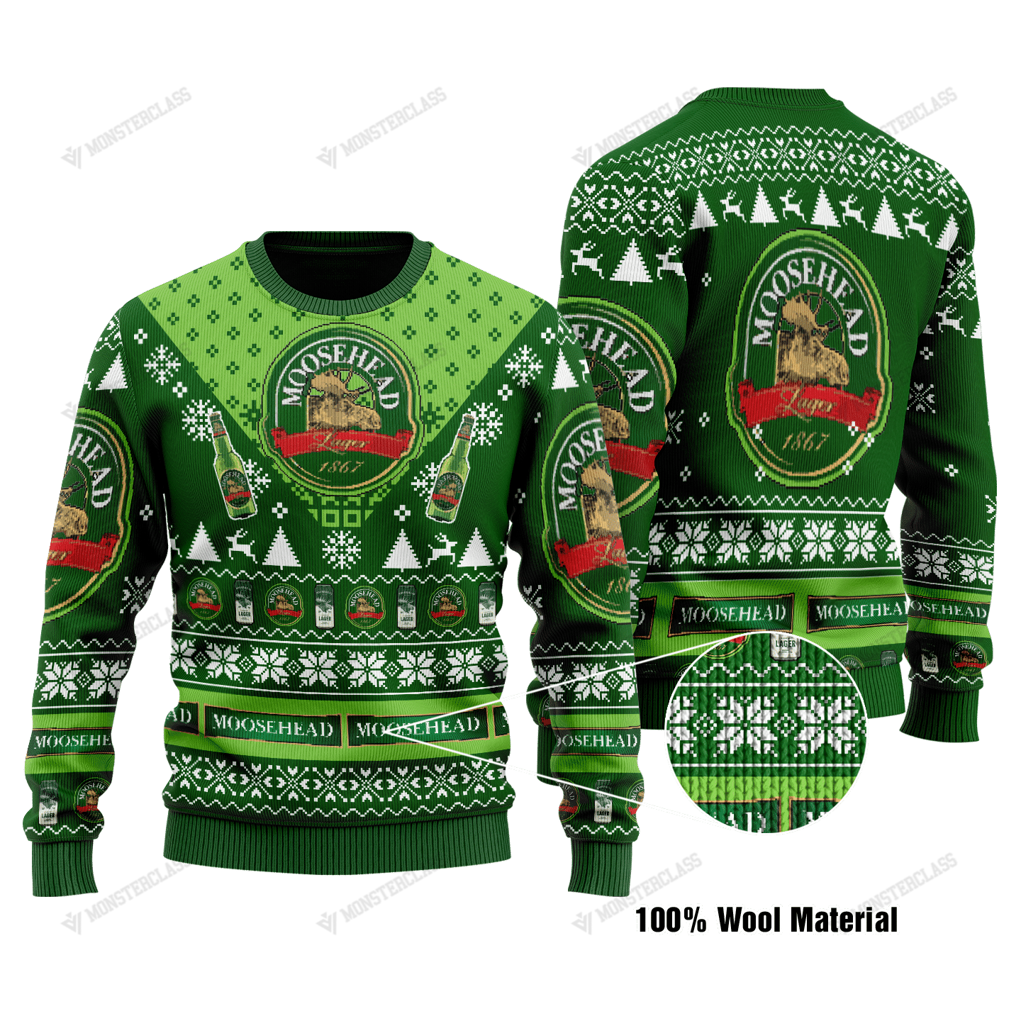 Moosehead Lager beer christmas sweater