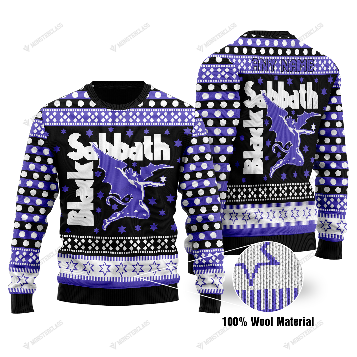 Personalized Black Sabbath custom christmas sweater