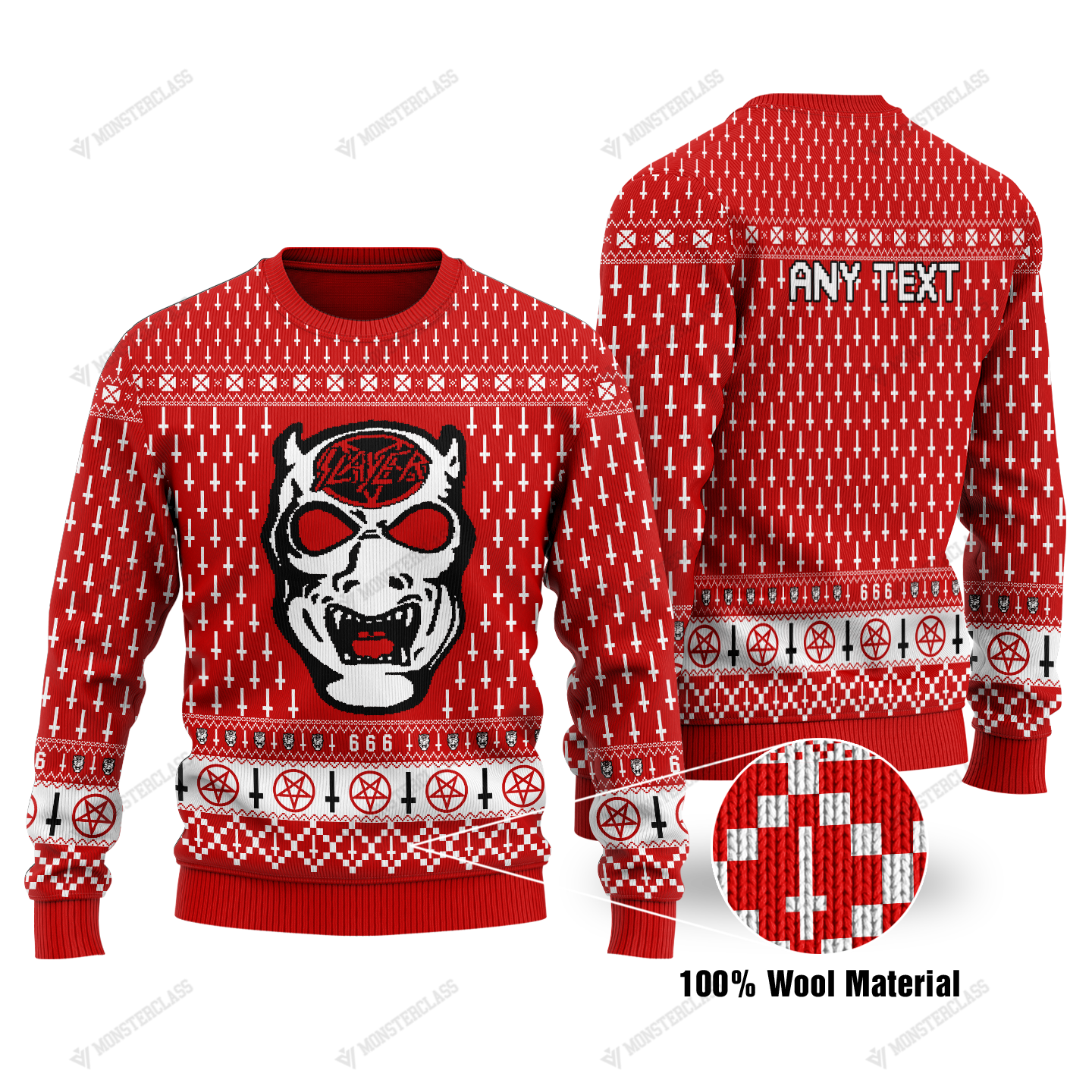 Personalized Slayer custom christmas sweater