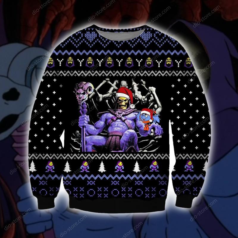 Skeletor 3d Print Ugly Christmas Sweater