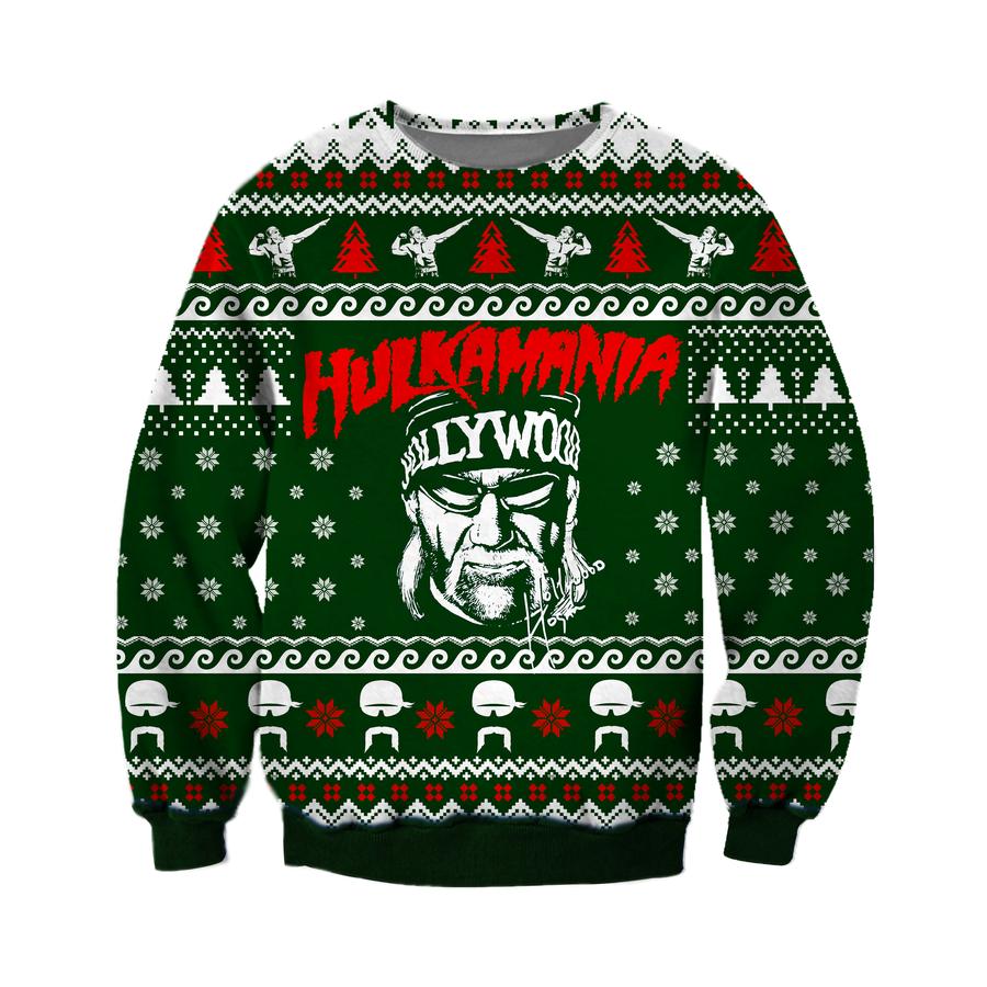 Hulkamania 3d Print Ugly Christmas Sweater