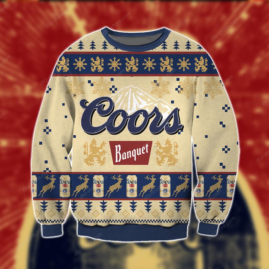 Coors Banquet Beer 3d Print Ugly Christmas Sweater