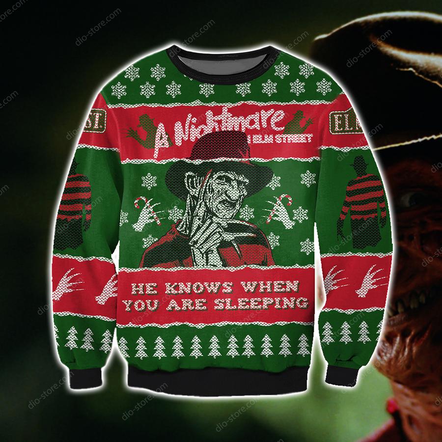 A Nightmare On Elm Street 3d Print Ugly Christmas Sweater