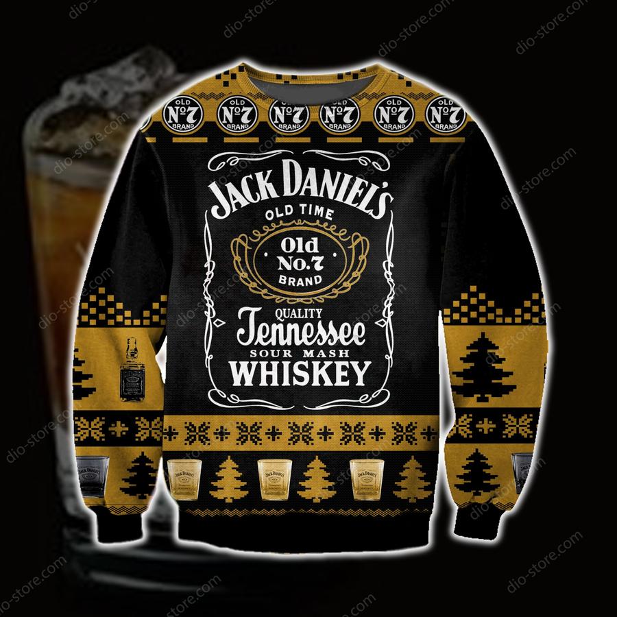 Jack Daniel’s Tennessee Whiskey 3d Print Ugly Christmas Sweater