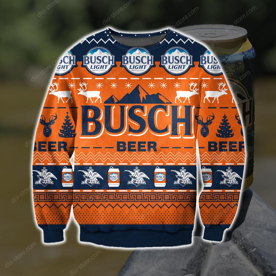 Busch Beer 3d Print Ugly Christmas Sweater