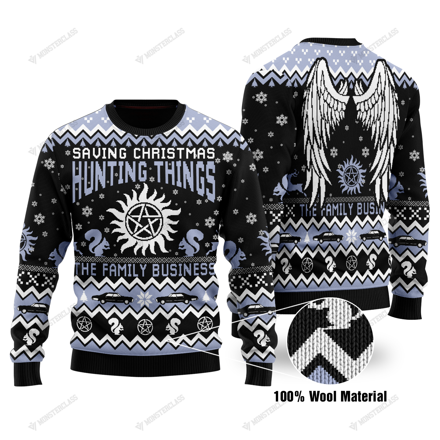 Supernatural Saving Christmas Hunting Things The Family Business christmas sweater