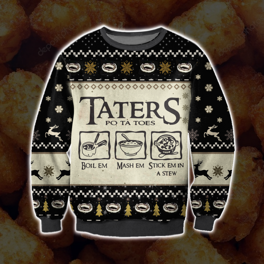 Taters Potatoes Christmas Sweater