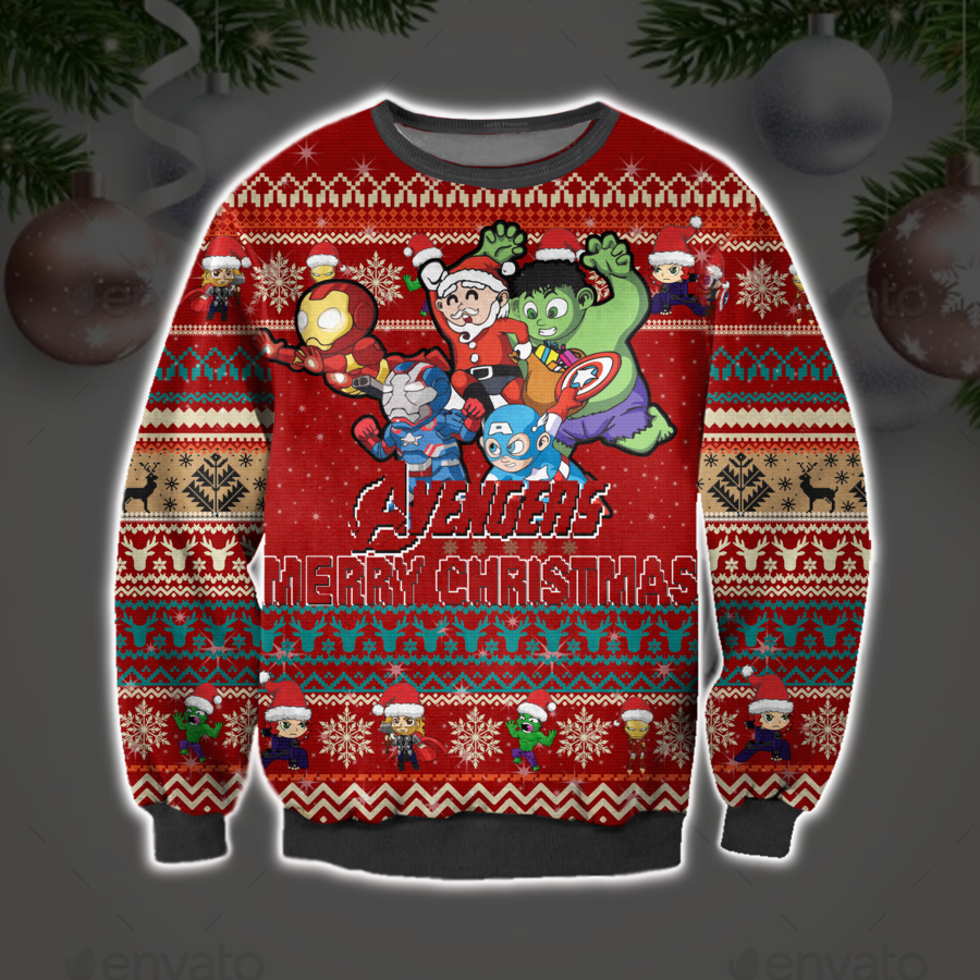 The Avengers Merry Christmas Christmas Sweater