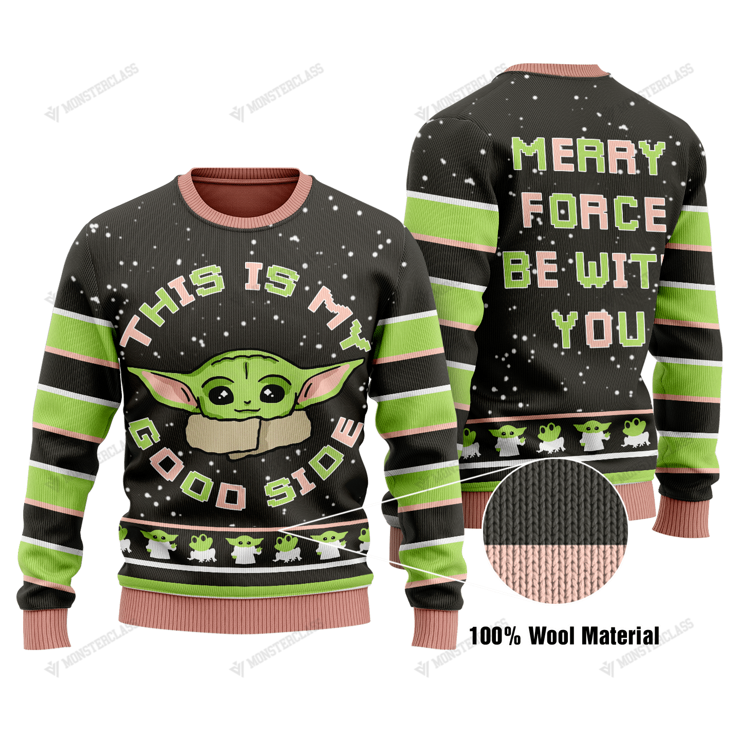 This Is My Good Side Baby Yoda christmas sweater
