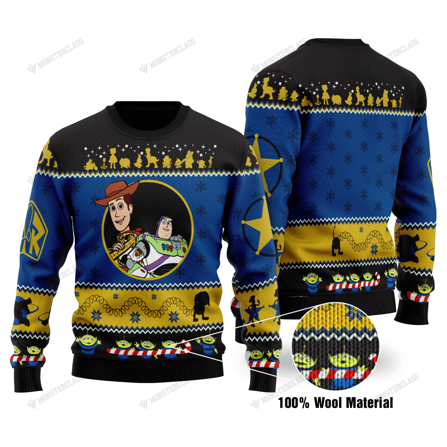 Toy Story Woody Buzz Lightyear christmas sweater