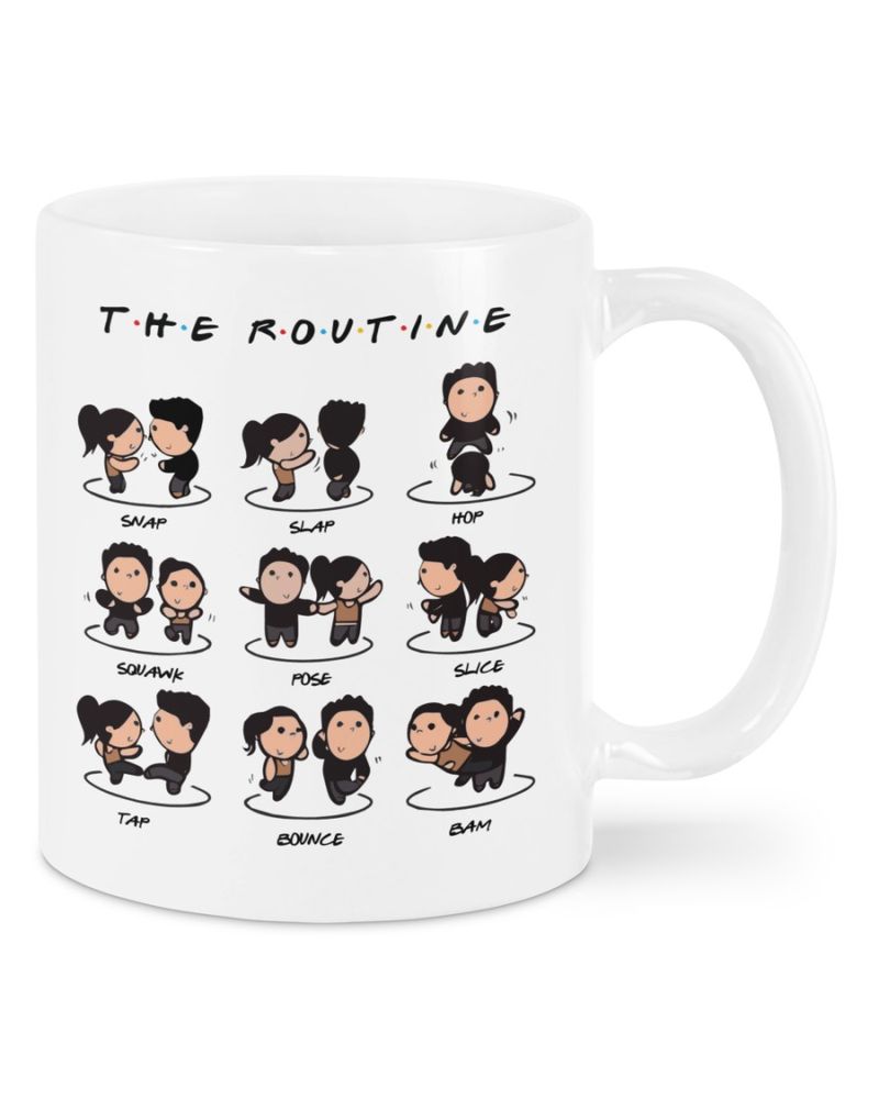 Friends TV Series The Routine mug