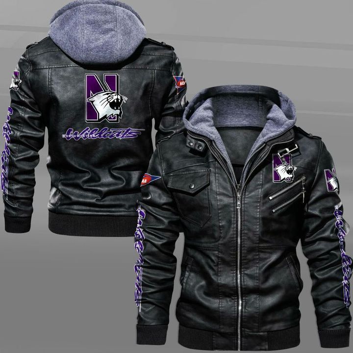 Northwestern Wildcats Football Leather Jacket