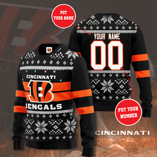 Personalized Cincinnati Bengals NFL Ugly Sweater