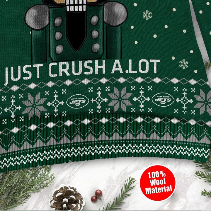 New York Jets Not A Player I Just Crush Alot Ugly Christmas Sweater
