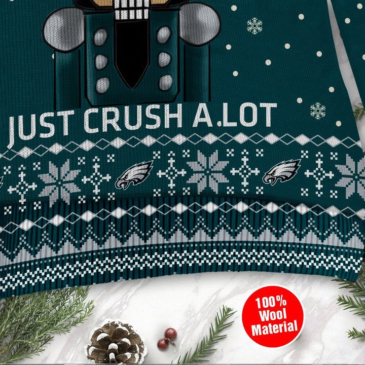 Philadelphia Eagles Not A Player I Just Crush Alot Ugly Christmas Sweater