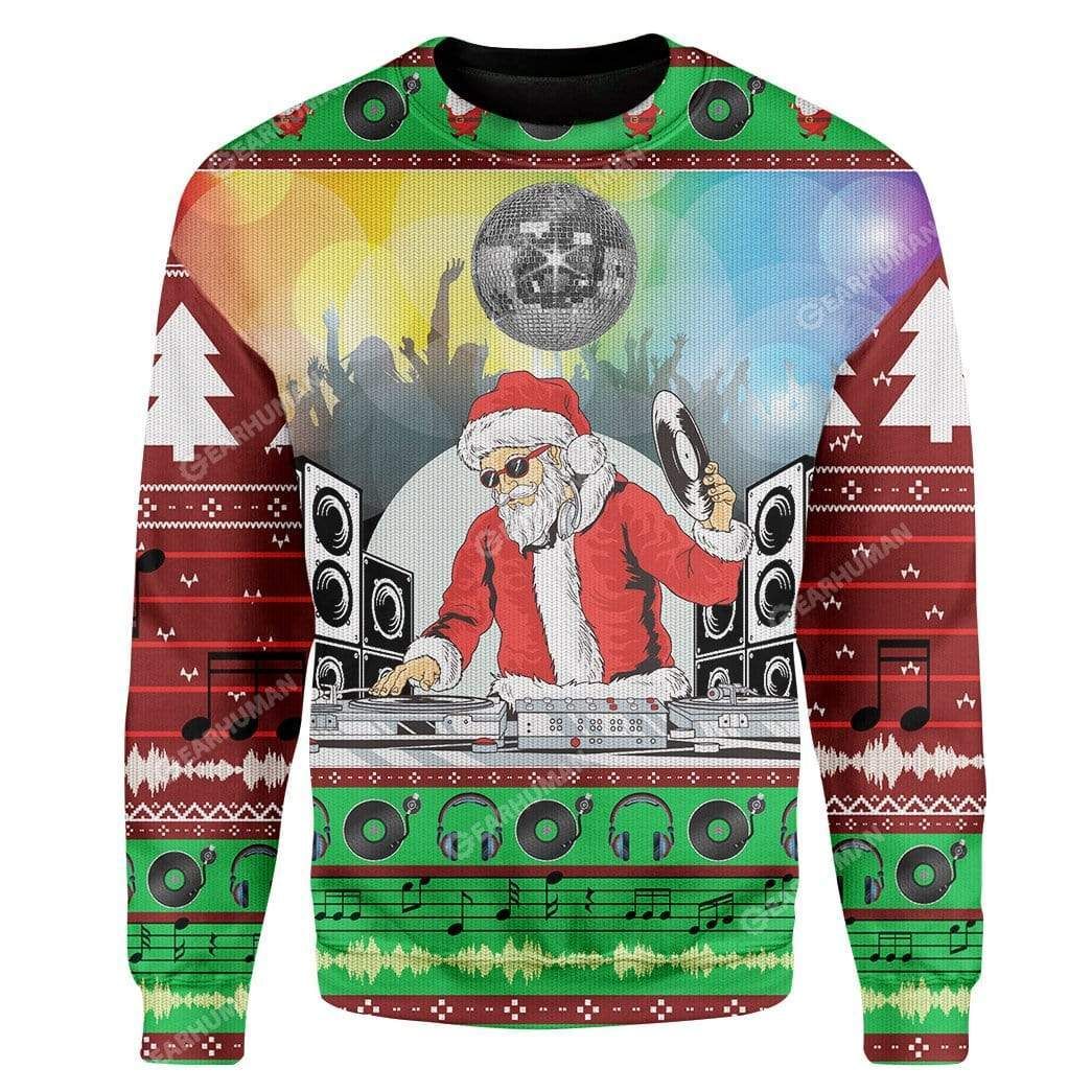 DJ Santa Claus Christmas Sweater