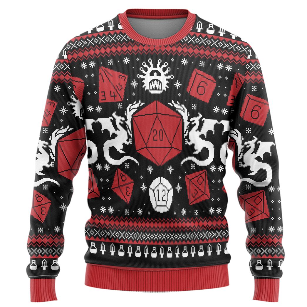 Dungeons and Dragons Christmas Sweater