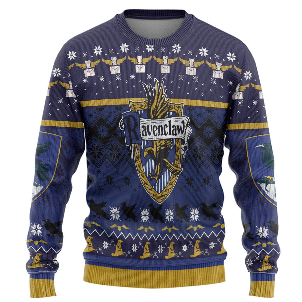 Ravenclaw Harry Potter Blue Christmas Sweater