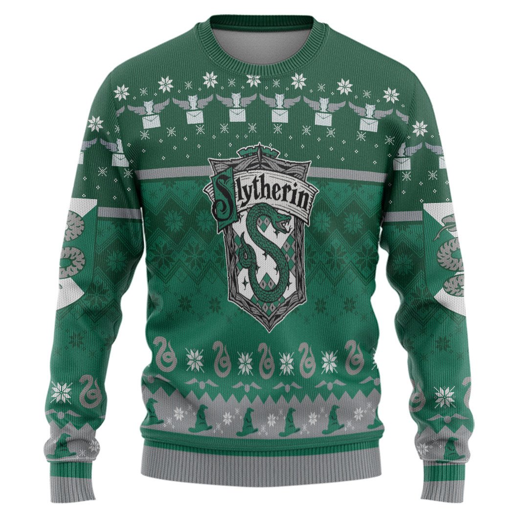 Slytherin Harry Potter Green Christmas Sweater