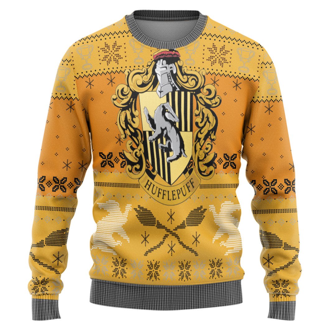 Harry Potter Hufflepuff Yellow Christmas Sweater