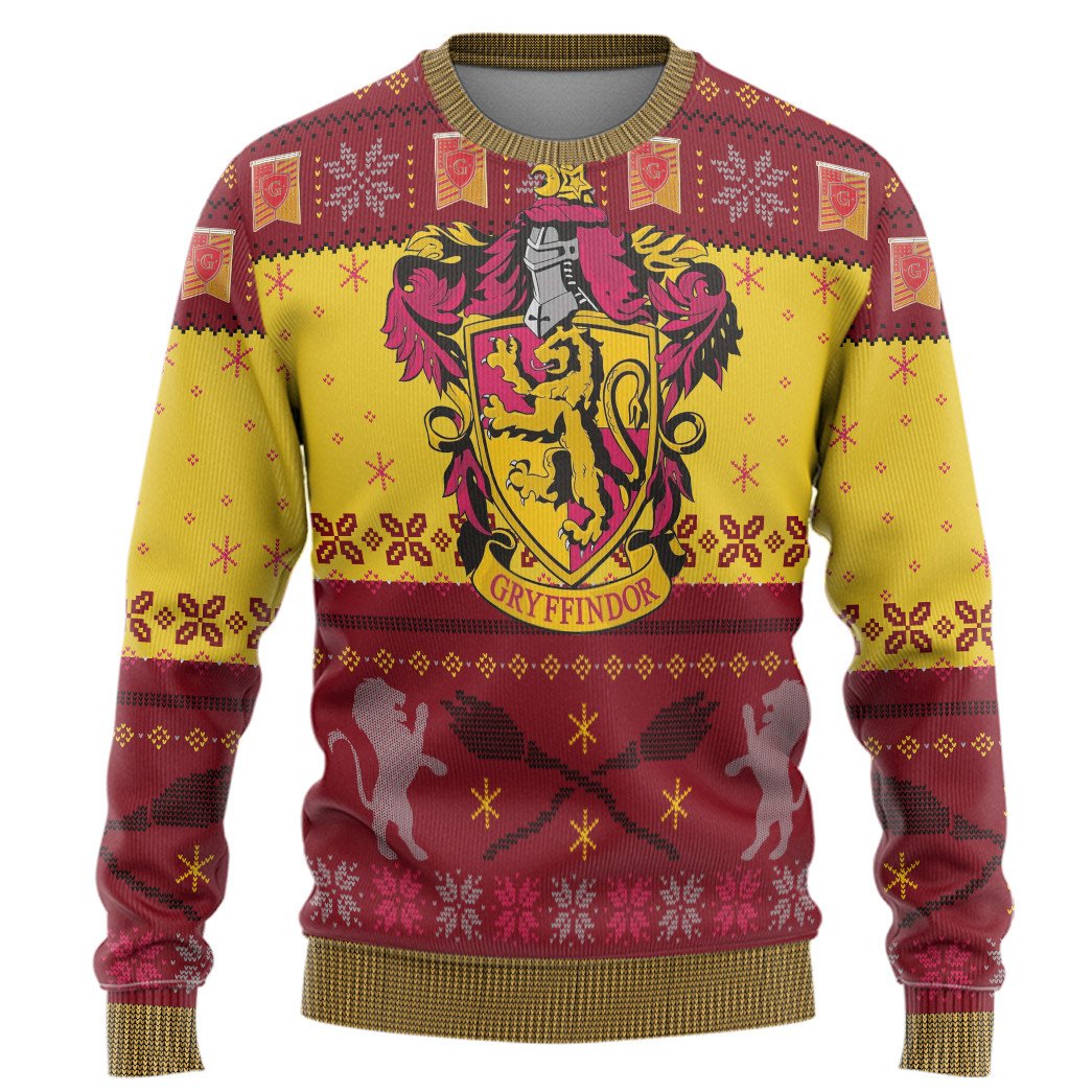 Harry Potter Gryffindor red yellow Christmas Sweater