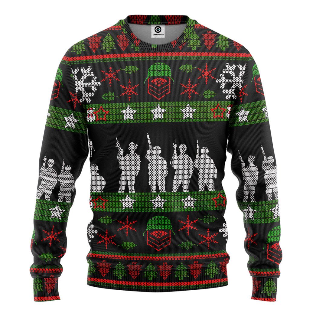 Veteran soldier Christmas Sweater