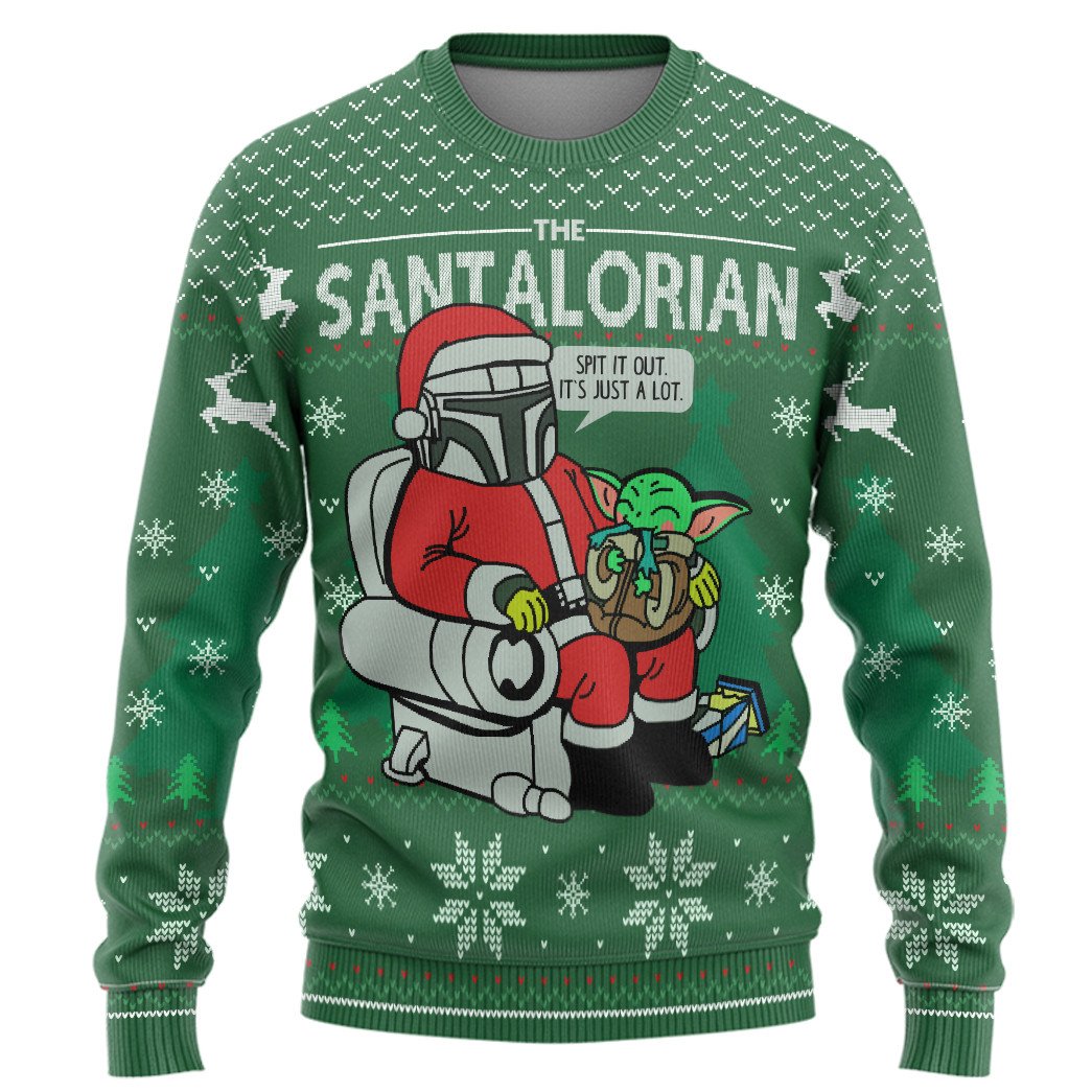 Star Wars The Santalorian Spit it out It’s just a lot Christmas Sweater