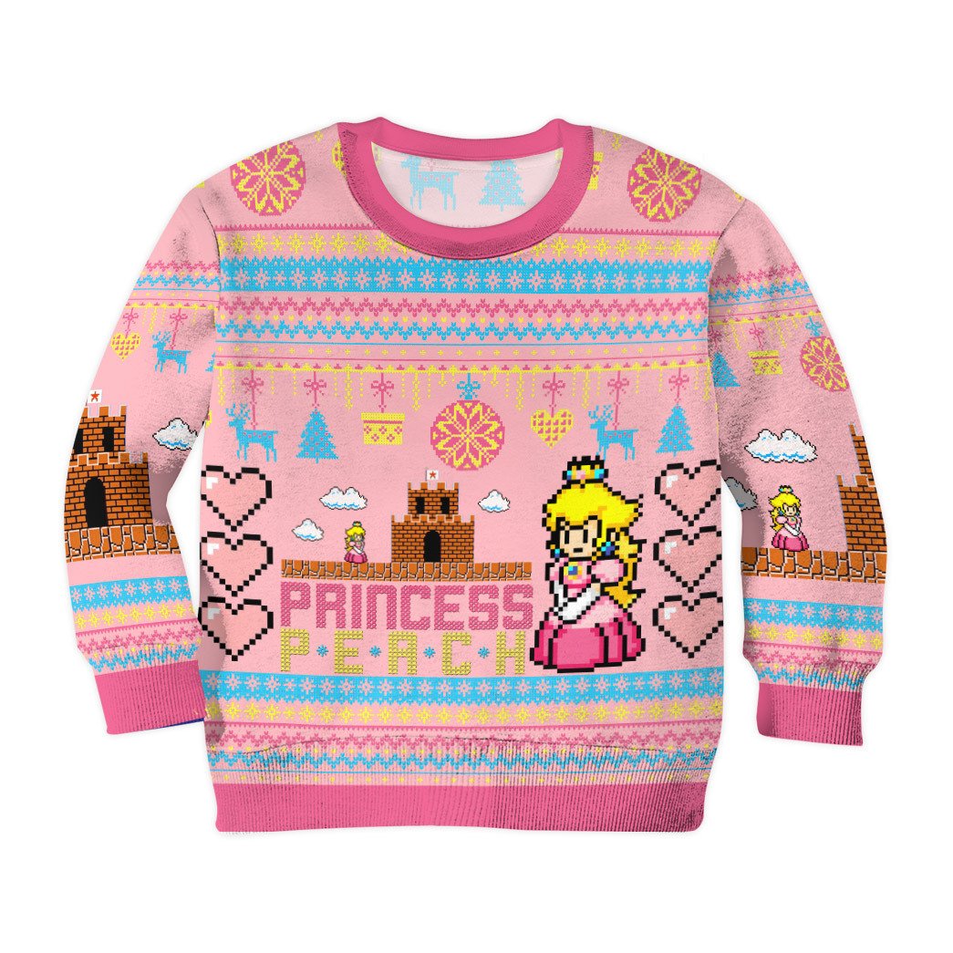 Princess Super Mario Christmas Sweater