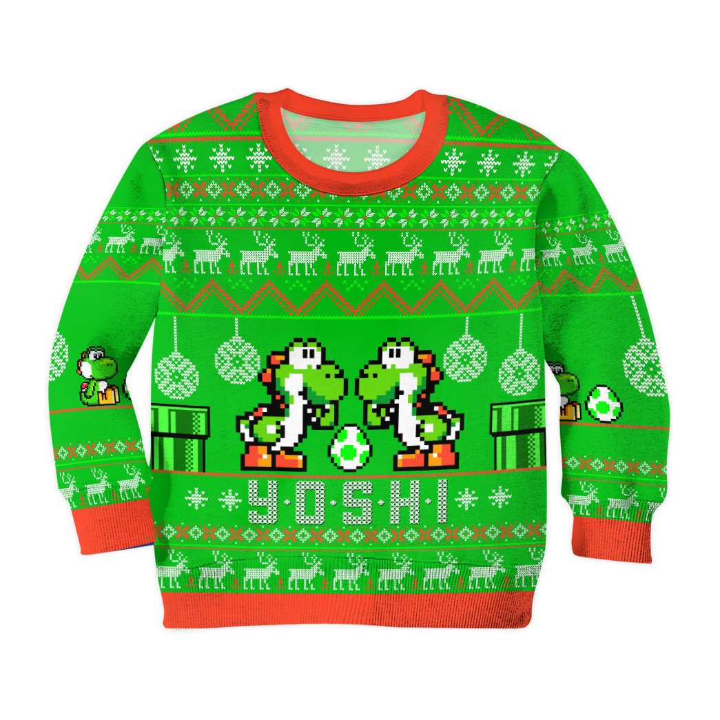 Yoshi Super Mario Christmas Sweater